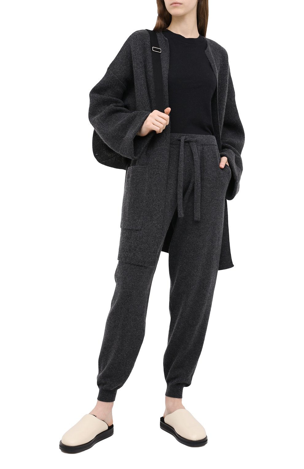 Джоггеры из шерсти и кашемира ALLUDE, арт. 205/17003, фото 2