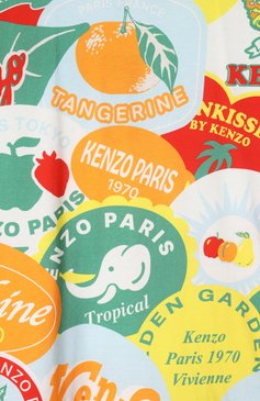 Детское хлопковое платье KENZO разноцветного цвета, арт. K61018 | Фото 3 (Материал сплава: Проставлено; Рукава: Короткие; Драгоценные камни: Проставлено; Девочки Кросс-КТ: Платье-одежда; Случай: Повседневный; Материал внешний: Хлопок; Ростовка одежда: 4 года | 104 см, 2 года | 92 см, 12 лет | 152 см, 7 лет | 122 см, 3 года | 98 см, 5 лет | 110 см, 9 лет | 134 см)