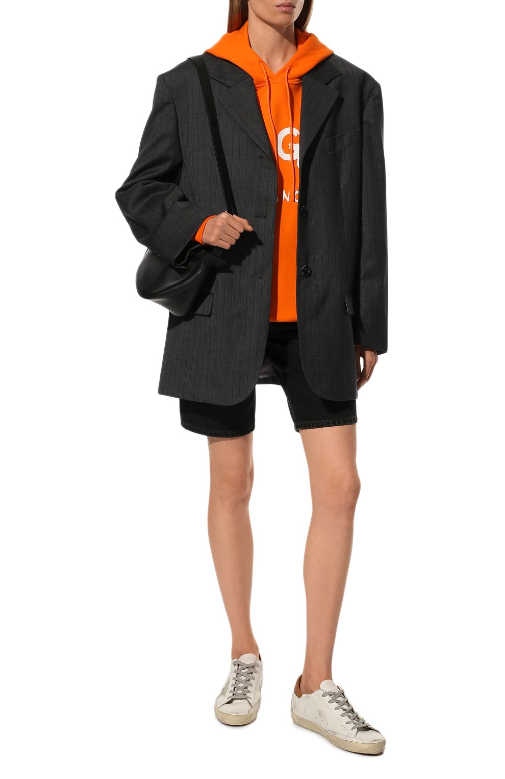 Хлопковое худи MSGM оранжевого цвета по цене 26650 руб., арт. 3341MDM515 227799, фото 2 Хлопковое худи MSGM, арт. 3341MDM515 227799, фото 2