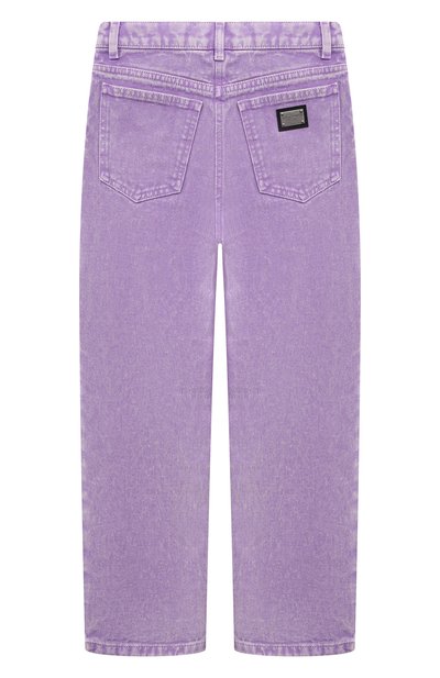 Джинсы DOLCE & GABBANA сиреневого цвета по цене 45250 руб., арт. L52F72/LDC06, фото 2 Джинсы DOLCE & GABBANA, арт. L52F72/LDC06, фото 2