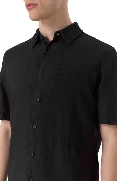 Рубашка изо льна и хлопка TRANSIT, арт. CFUTRZV312, фото 5