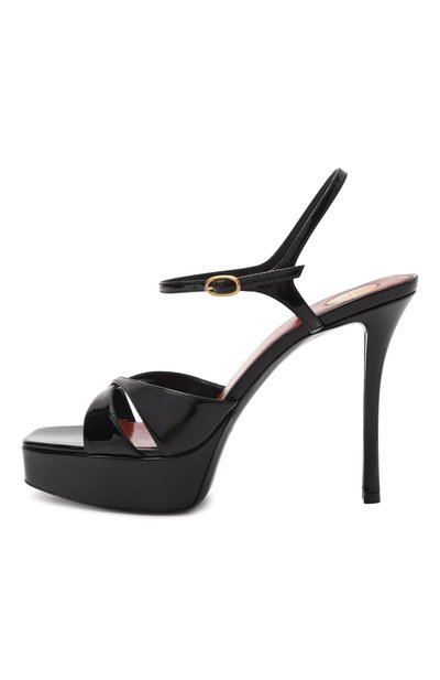 Лакированные босоножки debbie 110 SAINT LAURENT, арт. 820579/1TV00, фото 4