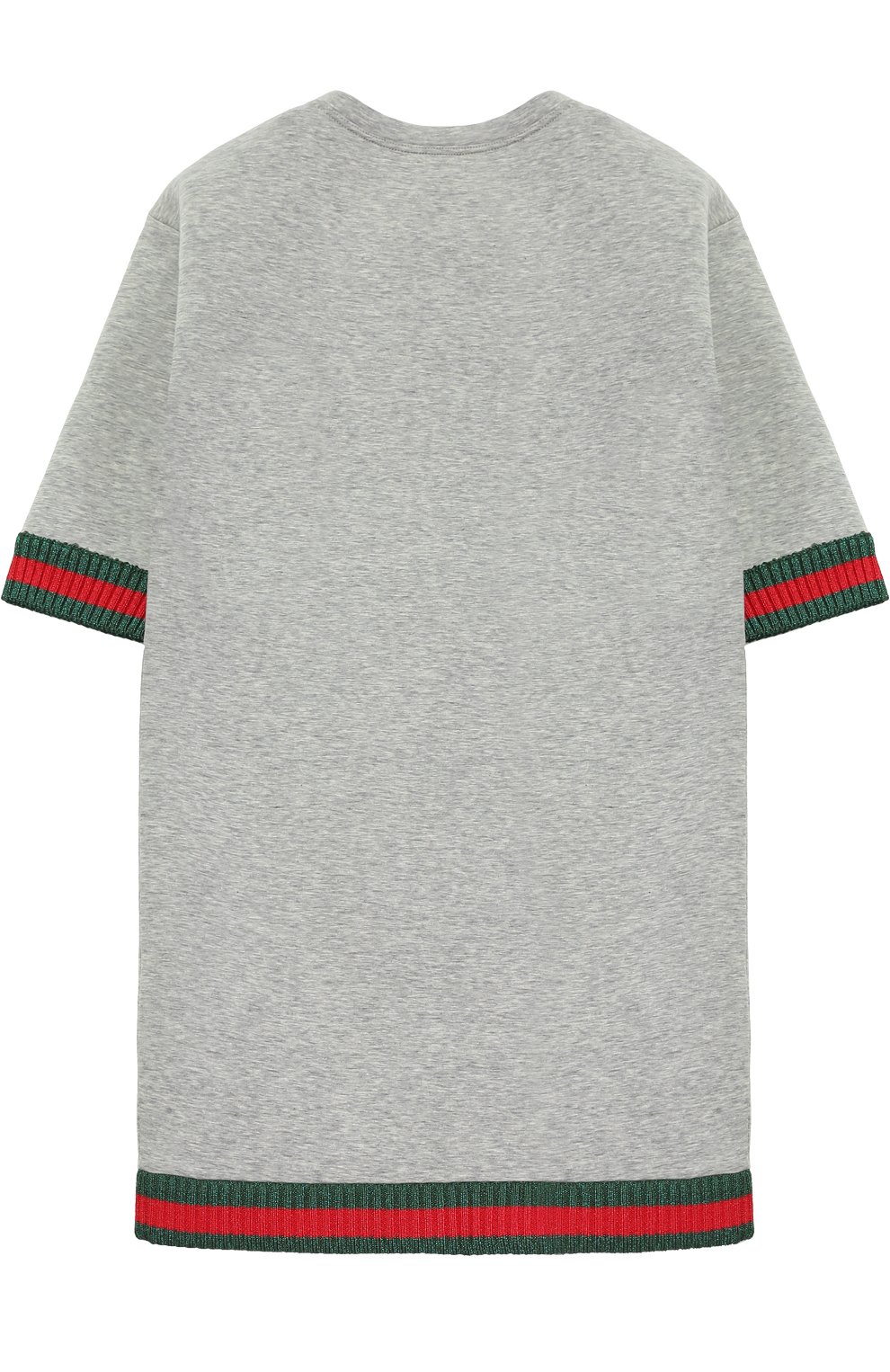 Хлопковое платье свободного кроя с контрастными манжетами и брошью GUCCI, арт. 458332/X5N00, фото 2