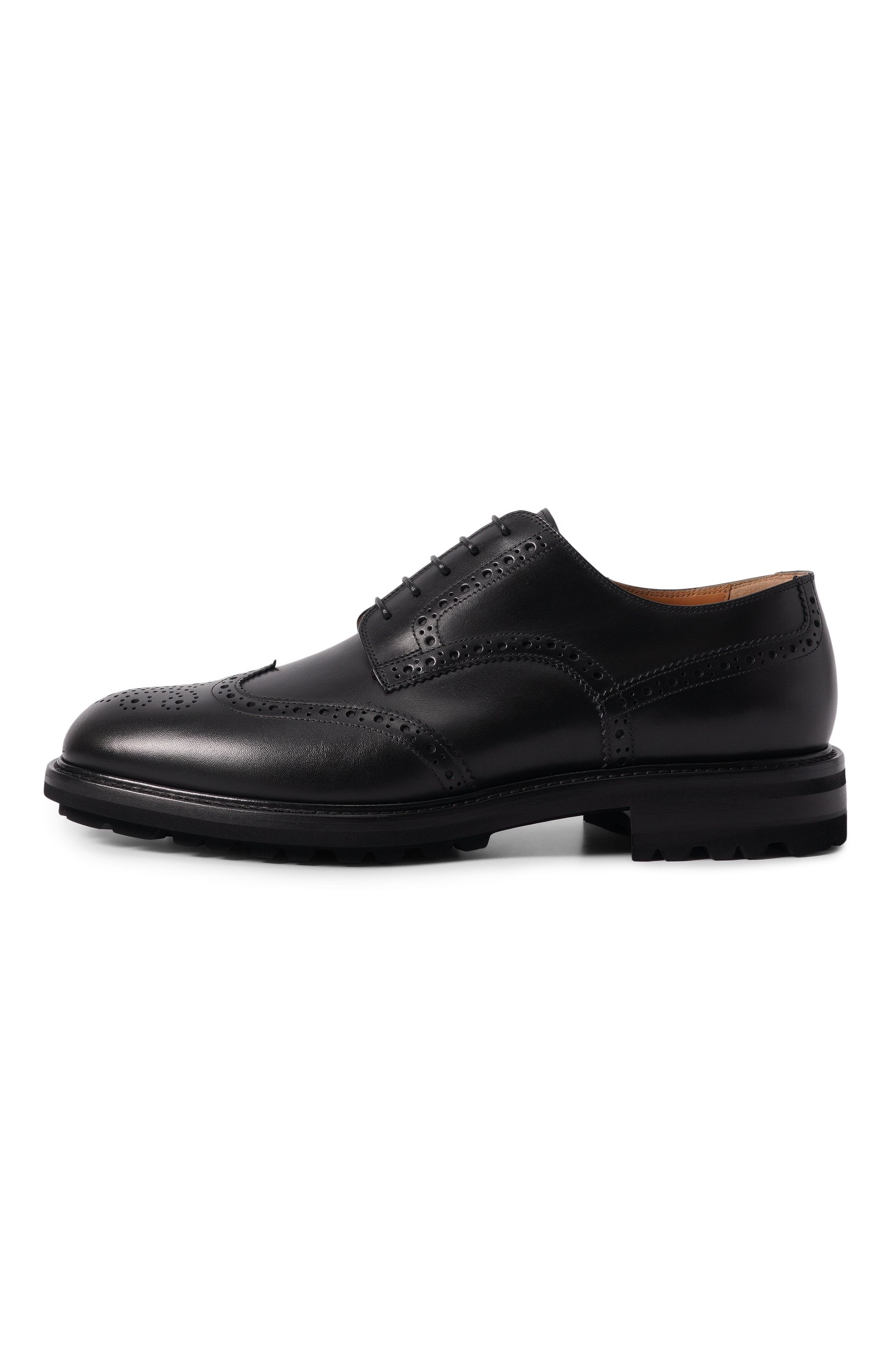 Кожаные дерби KITON черного цвета по цене 146500 руб., арт. USSA465N01508, фото 3 Кожаные дерби KITON, арт. USSA465N01508, фото 3