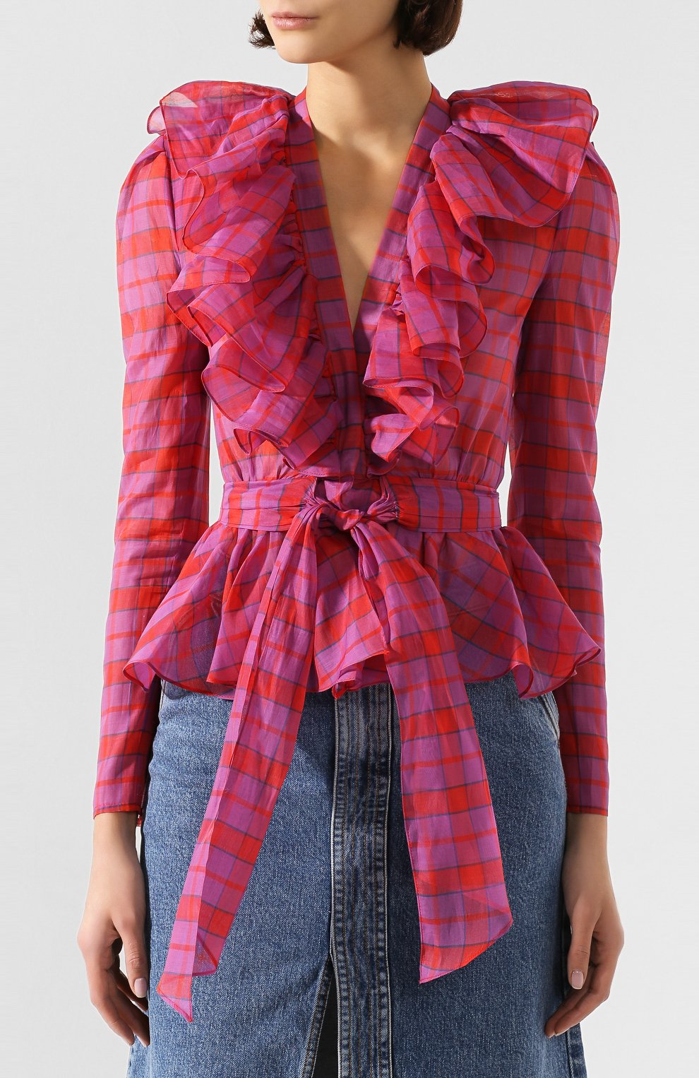 Блузка из смеси хлопка и шелка PHILOSOPHY DI LORENZO SERAFINI, арт. A0213/737, фото 3