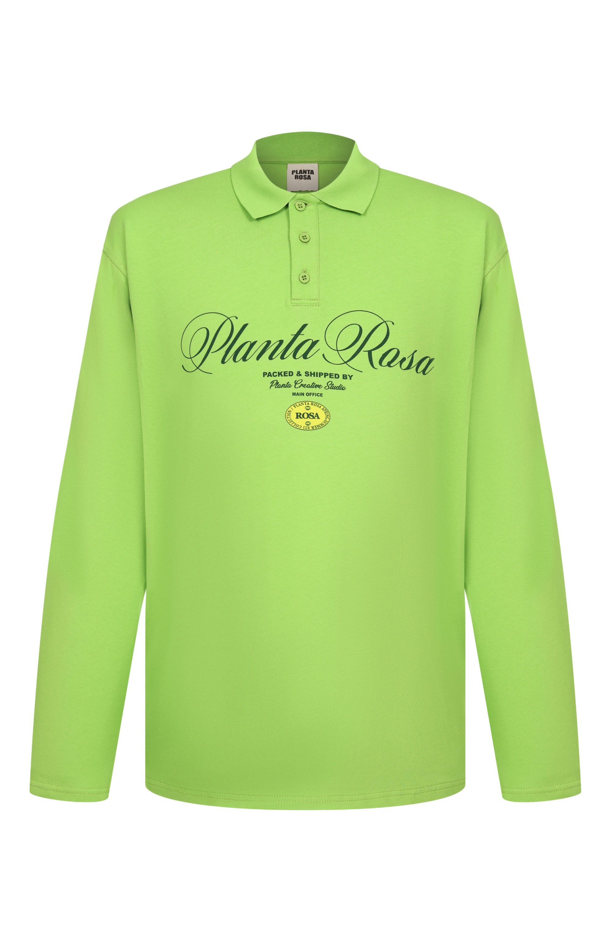Хлопковое поло PLANTA ROSA, арт. PR/POLOLONG/CREATIVE-STUDIO/220, фото 1