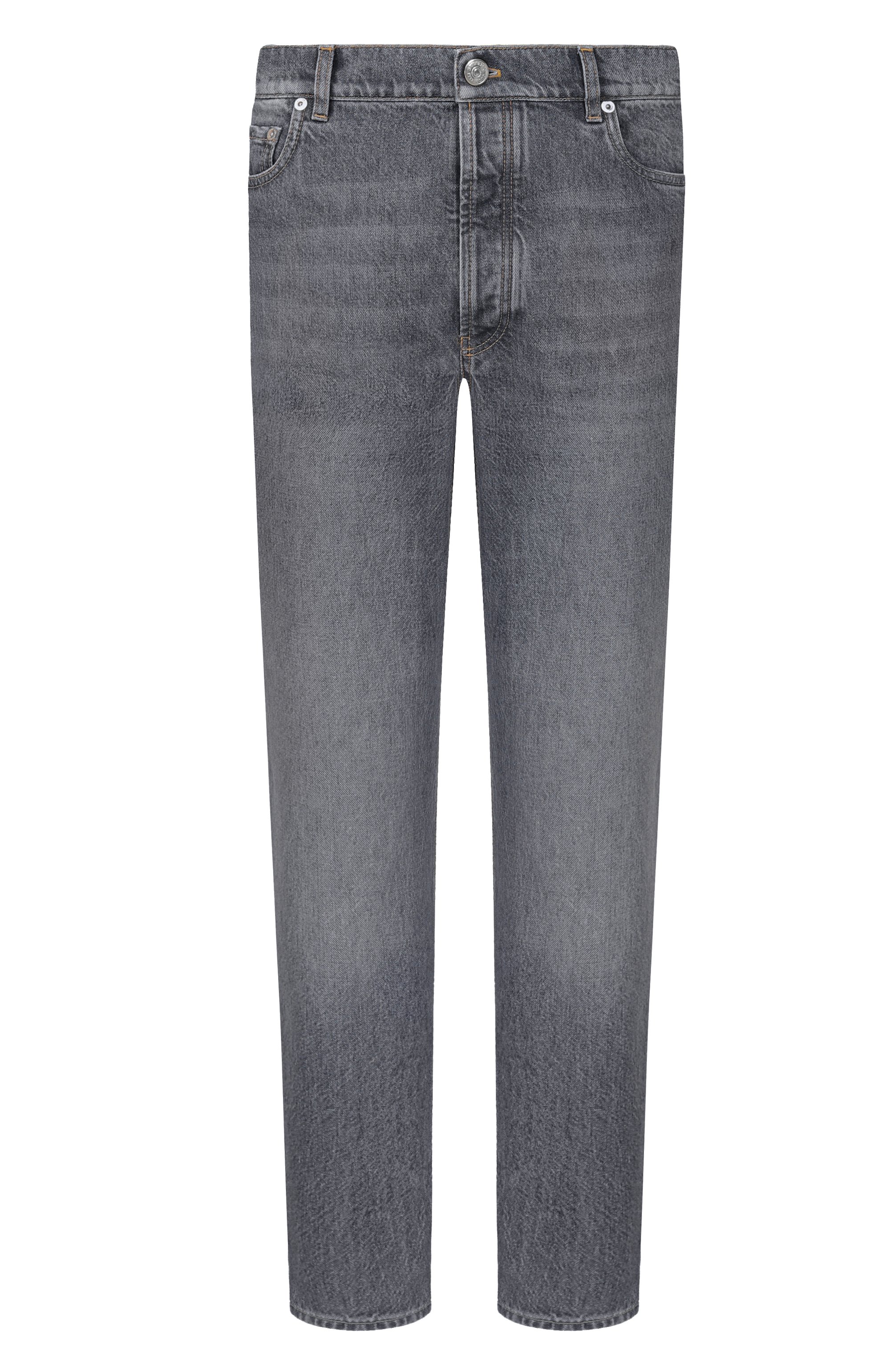 Джинсы iconic fit BRUNELLO CUCINELLI серого цвета по цене 112000 руб., арт. M229P02090, фото 1 Джинсы iconic fit BRUNELLO CUCINELLI, арт. M229P02090, фото 1