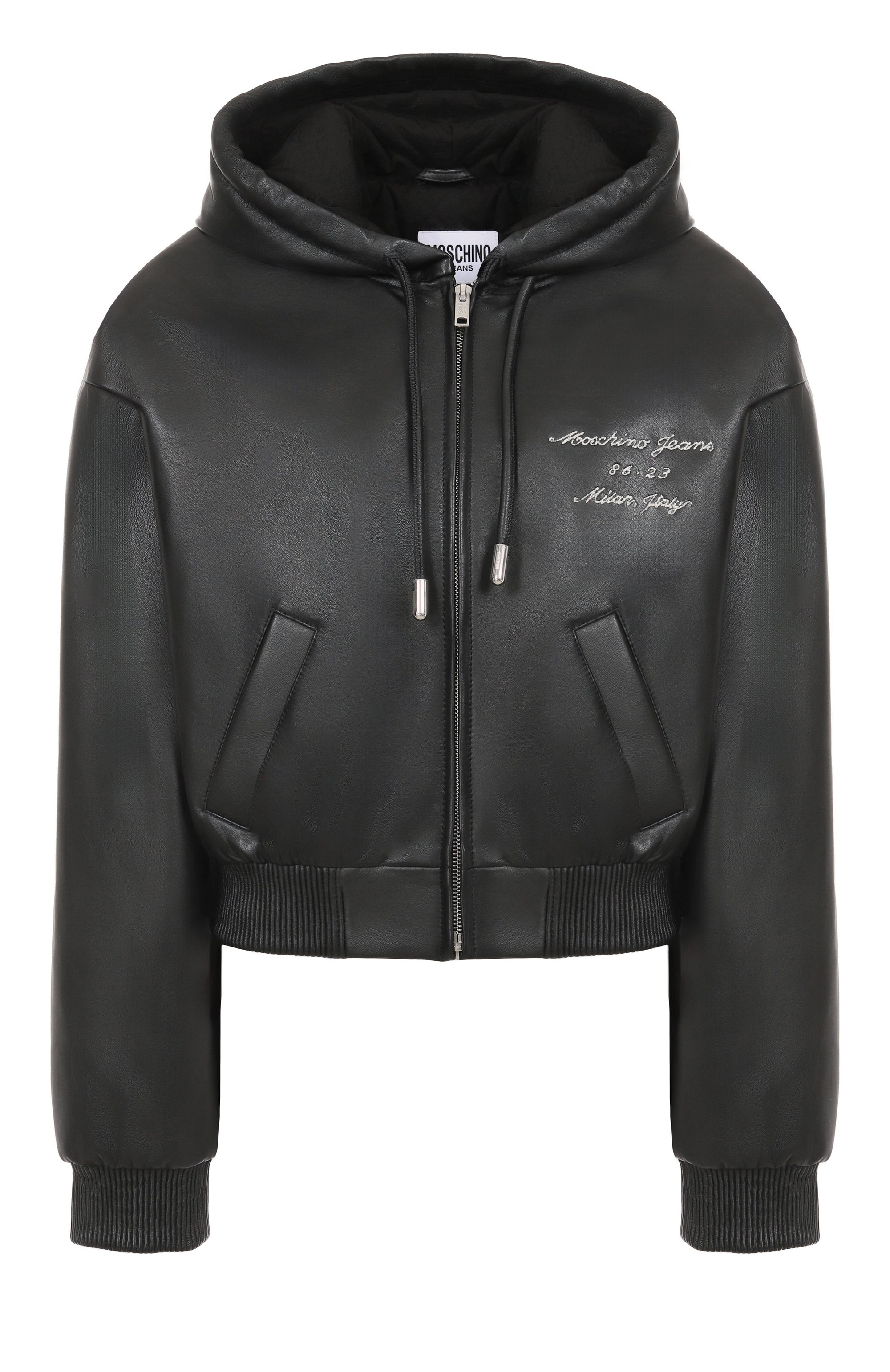 Кожаный бомбер M05CH1NO JEANS, арт. V3705/8216, фото 1