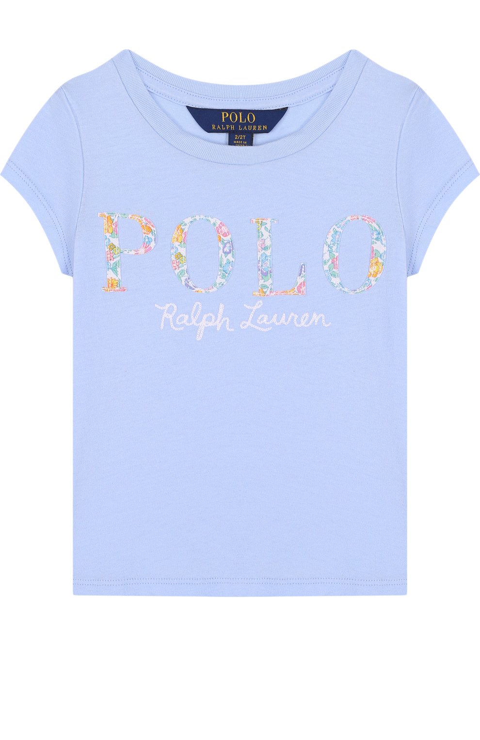 Хлопковая футболка с логотипом бренда POLO RALPH LAUREN, арт. 311688679, фото 1