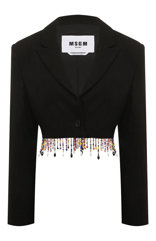 Жакет из вискозы и льна MSGM