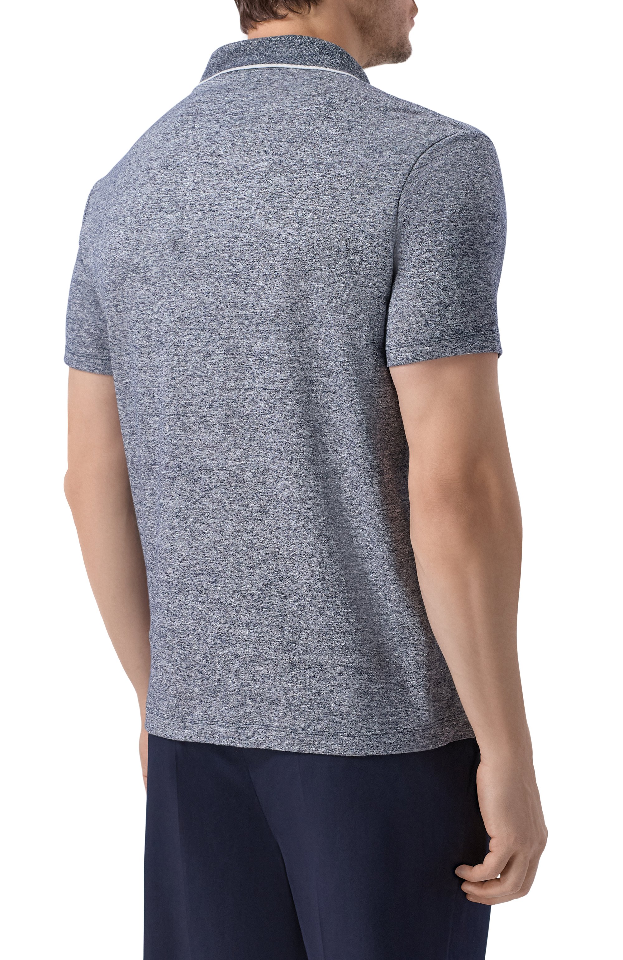 Поло изо льна и хлопка PAUL&SHARK, арт. 26411231, фото 4