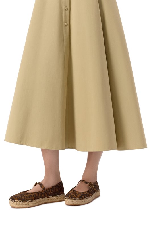 Замшевые эспадрильи Elda Gianvito Rossi G22366.05G0M.VLULEPA Леопардовый  G22366.05G0M.VLULEPA Фото 2