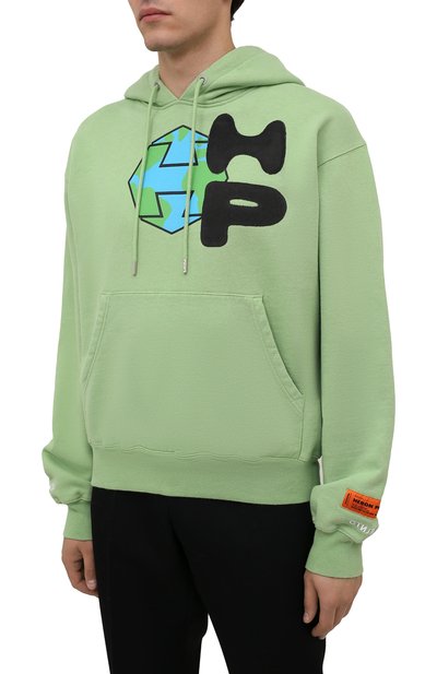 Хлопковое худи HERON PRESTON, арт. HMBB017F21JER0035510, фото 3