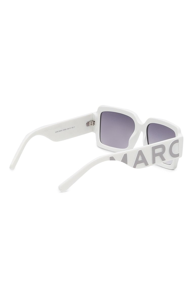 Женские солнцезащитные очки MARC JACOBS (THE) белого цвета, арт. MARC 693 HYM | Фото 4 (Тип очков: С/з; Нос: Не проставлено; Региональные ограничения белый список (Axapta Mercury): Не проставлено; Материал: Пластик; Оптика Гендер: оптика-�женское; Очки форма: Квадратные)