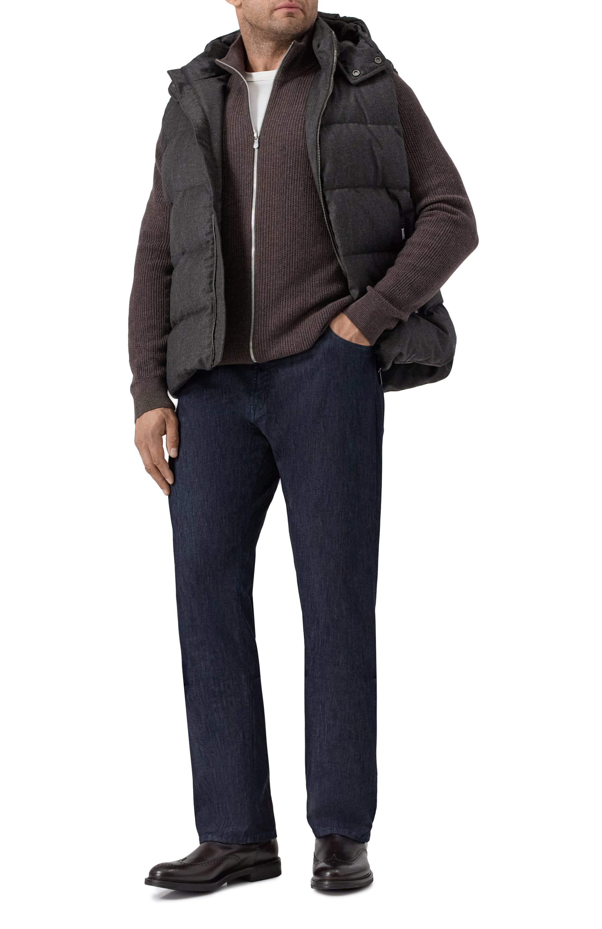 Кашемировый кардиган BRUNELLO CUCINELLI, арт. M22202506, фото 2