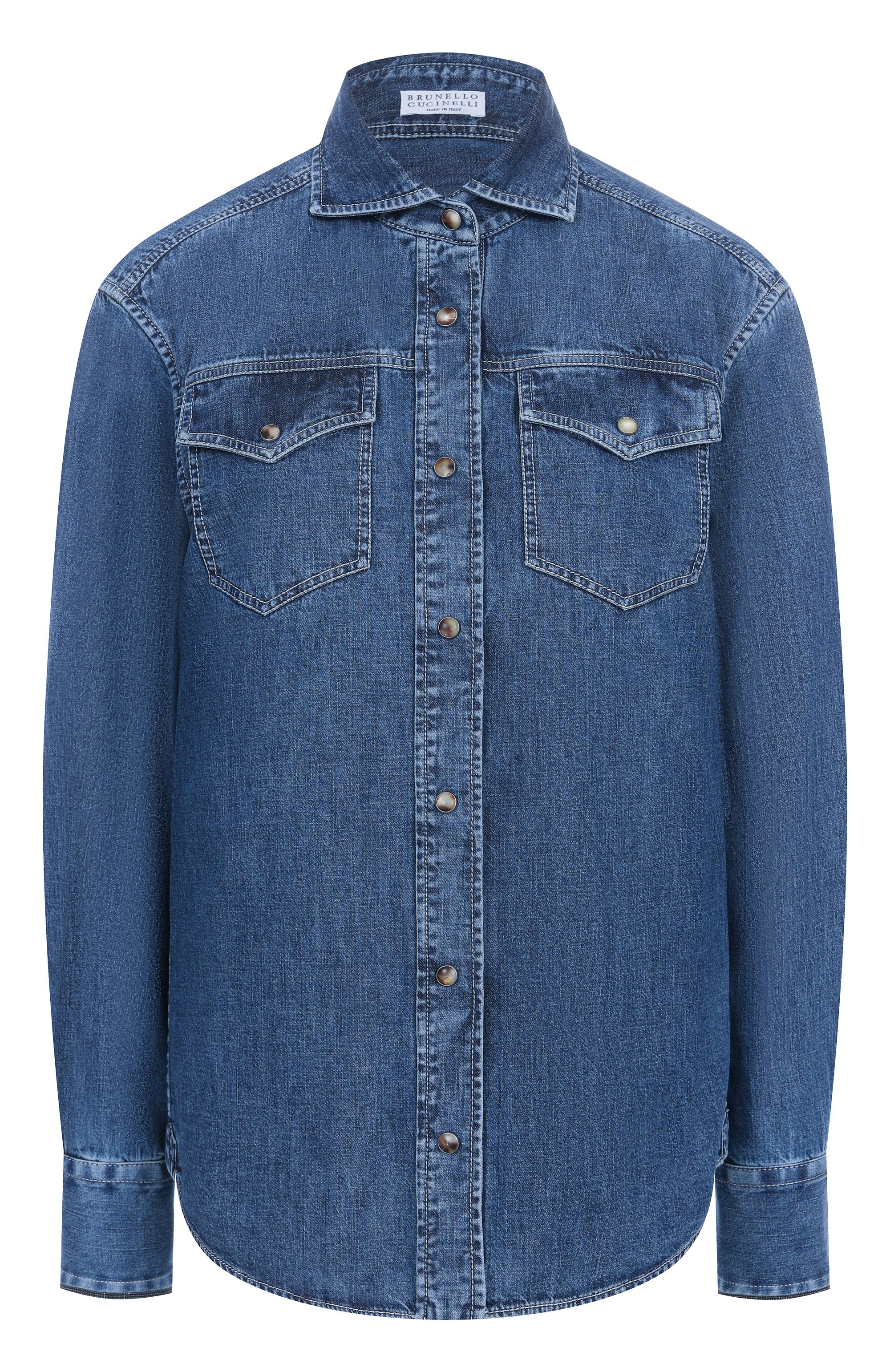 Джинсовая рубашка BRUNELLO CUCINELLI, арт. MH192NL626, фото 1