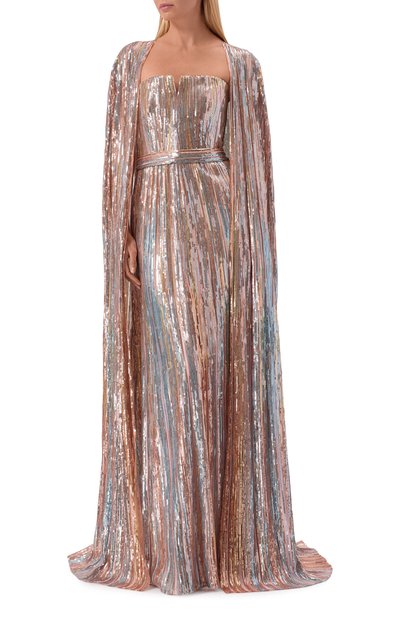 Платье с отделкой пайетками ELIE SAAB, арт. D1060NR26/YA056, фото 2