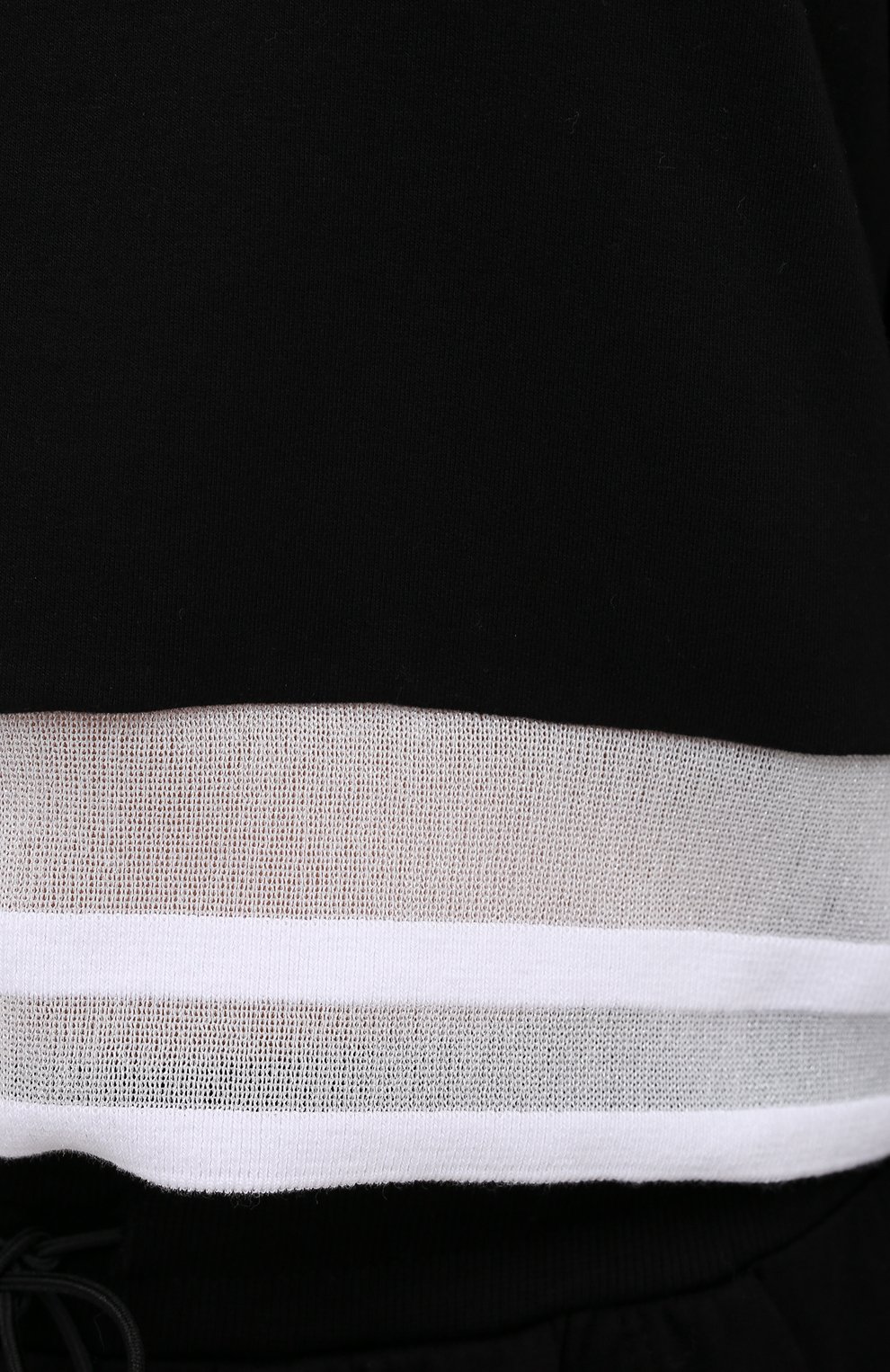 Худи HEROINE SPORT черно-белого цвета по цене 13150 руб., арт. HS-2-098/SUMMER 2020, фото 5 Худи HEROINE SPORT, арт. HS-2-098/SUMMER 2020, фото 5