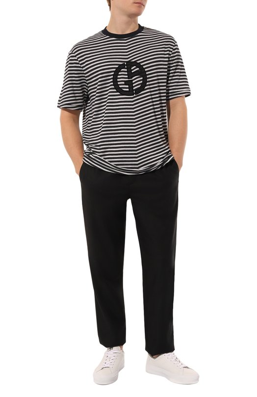 Футболка из вискозы Giorgio Armani GM000244/TE11583 Синий  GM000244/TE11583 Фото 2