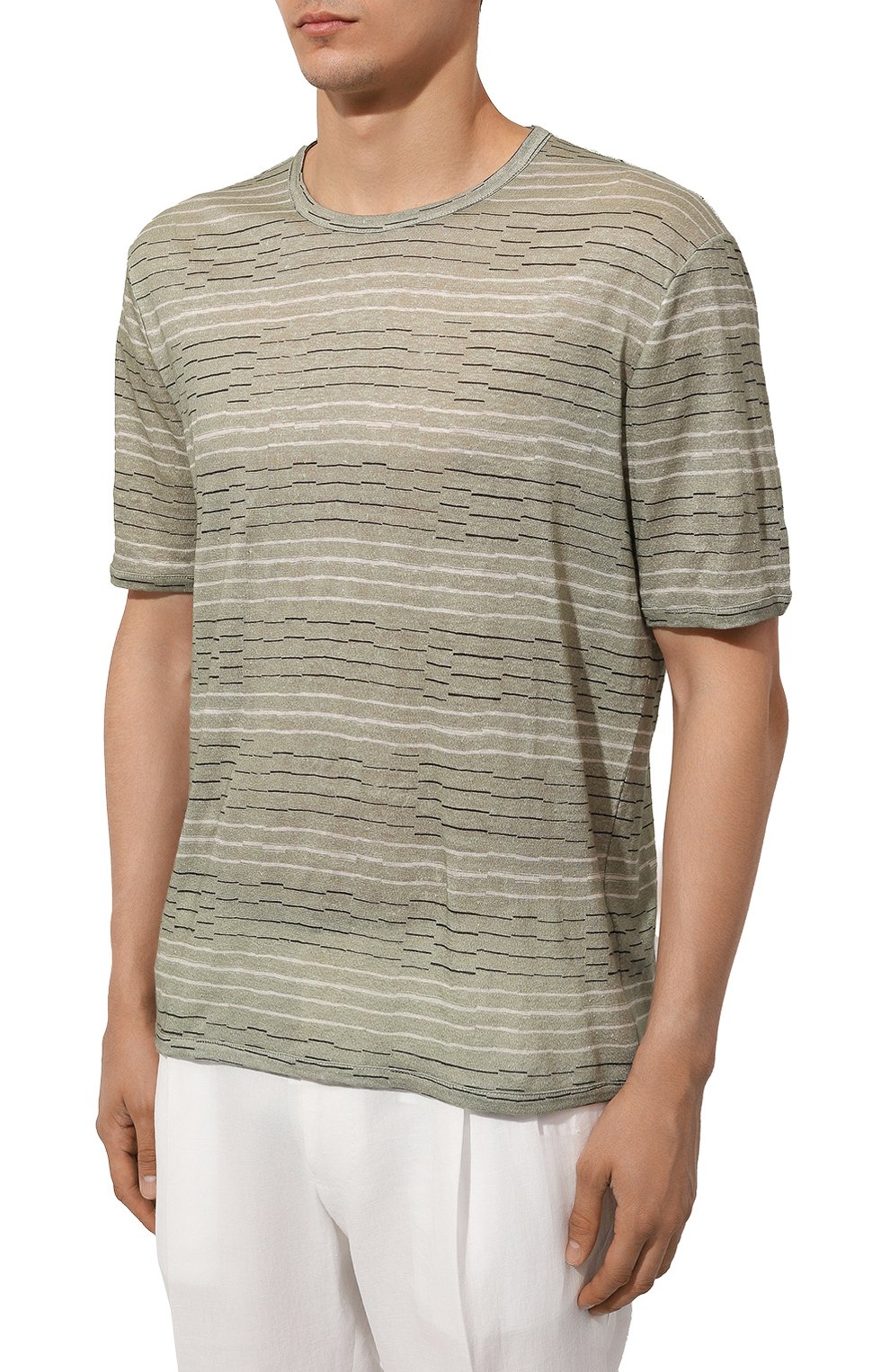 Льняная футболка GIORGIO ARMANI, арт. GM000301/TE11562, фото 3