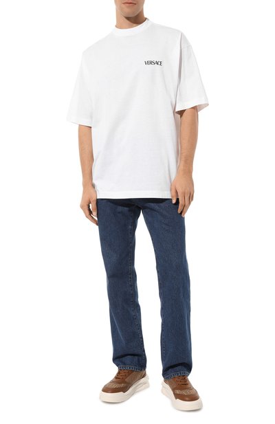 Комбинированные кроссовки odissea VERSACE, арт. 1008124/1A07977, фото 2