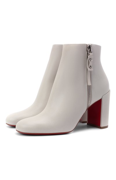 Кожаные ботильоны ziptotal 85 CHRISTIAN LOUBOUTIN, арт. 3210274/ZIPT0TAL 85, фото 1
