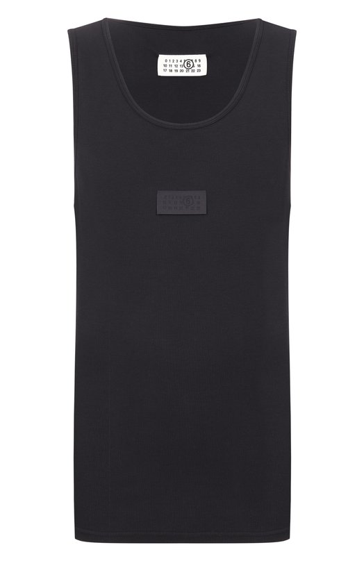 Хлопковая майка MM6 SH0NL0007/M20054 Чёрный SH0NL0007/M20054