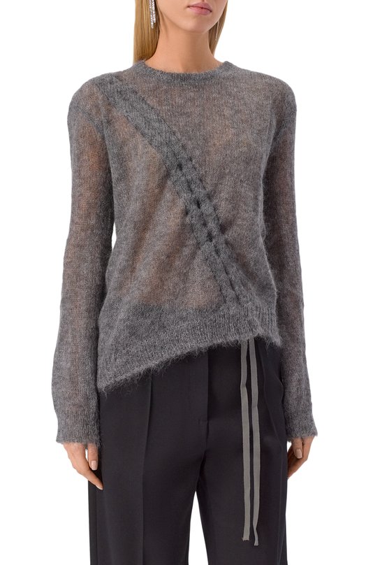 Пуловер из мохера и шелка Ann Demeulemeester B0013194/KN069 Серый  B0013194/KN069 Фото 3