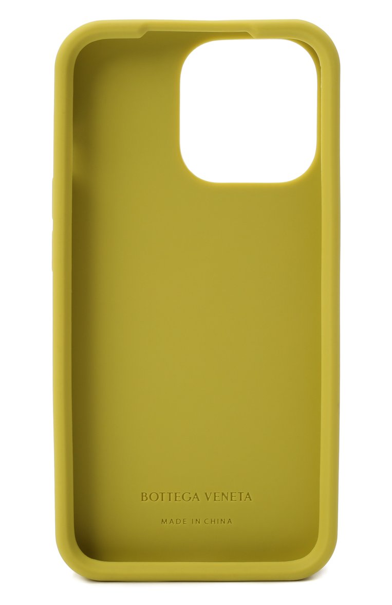 Чехол для iphone 13 pro BOTTEGA VENETA салатового цвета, арт. 690824/V0EY0 | Фото 2 (Материал: Пластик; Нос: Не проставлено; Региональные ограничения белый список (Axapta Mercury): Не проставлено)