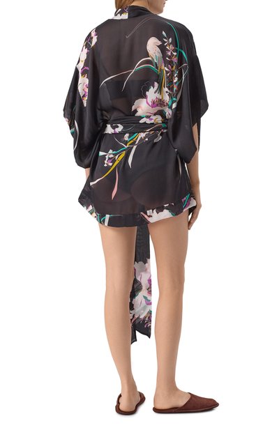 Шелковый халат CARINE GILSON, арт. PR0905-P, фото 4