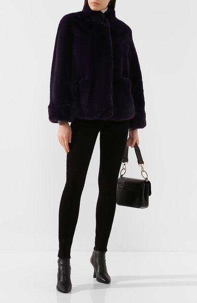 Укороченная шуба из эко-меха EMPORIO ARMANI, арт. 6G2B83/2NUPZ, фото 2