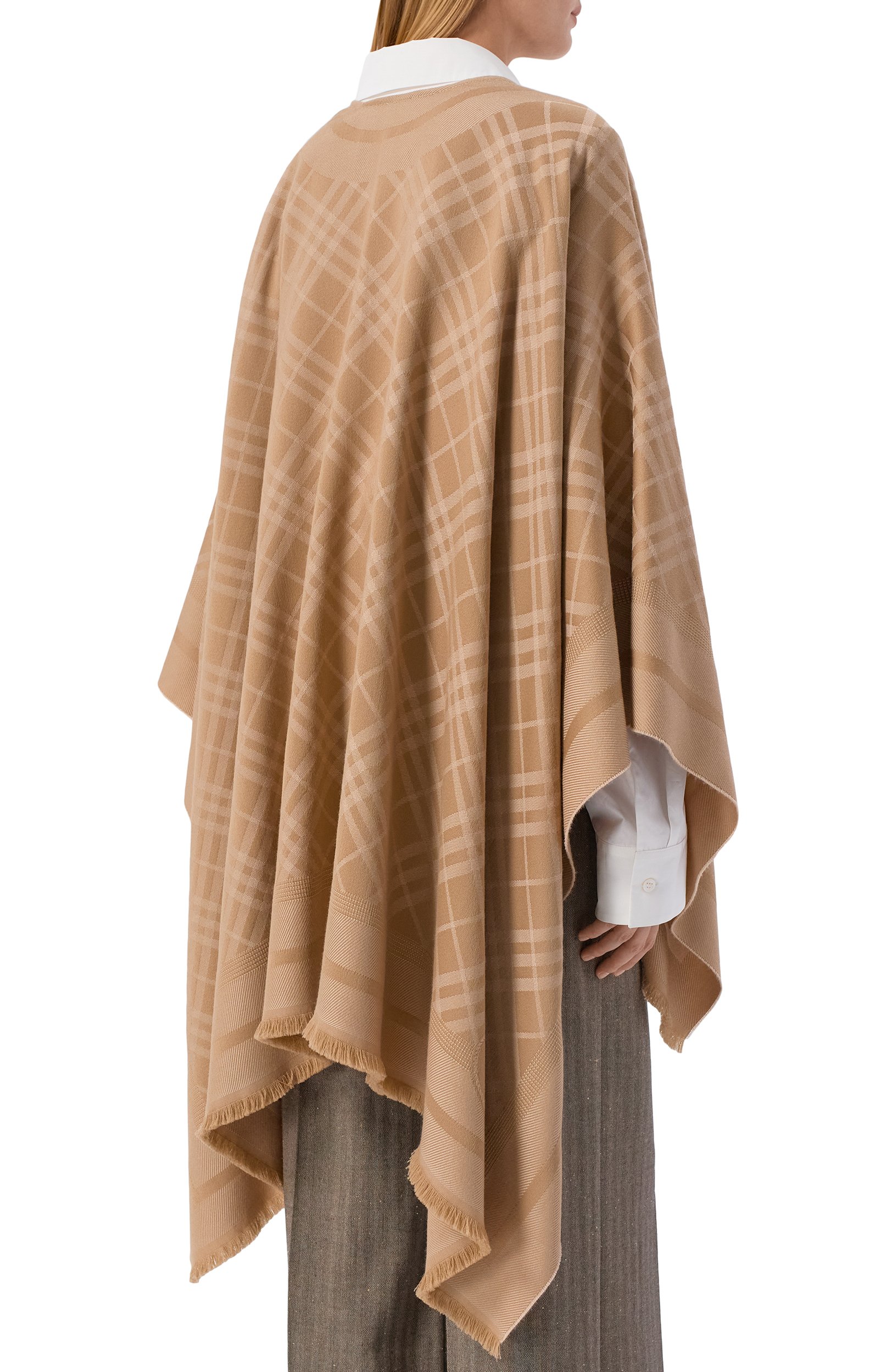 Пончо из шерсти и кашемира BURBERRY, арт. 8126969, фото 4