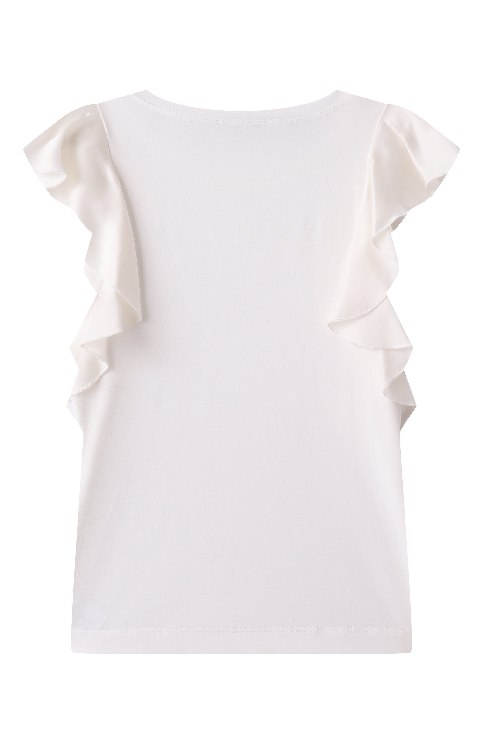 Хлопковая футболка MONNALISA, арт. 17E601, фото 2