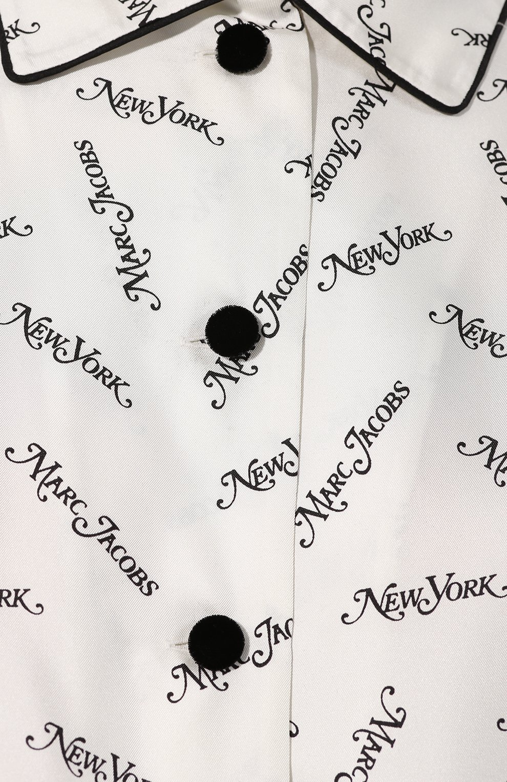 Атласная рубашка MARC JACOBS (THE) бежевого цвета по цене 58400 руб., арт. M4007908, фото 5 Атласная рубашка MARC JACOBS (THE), арт. M4007908, фото 5