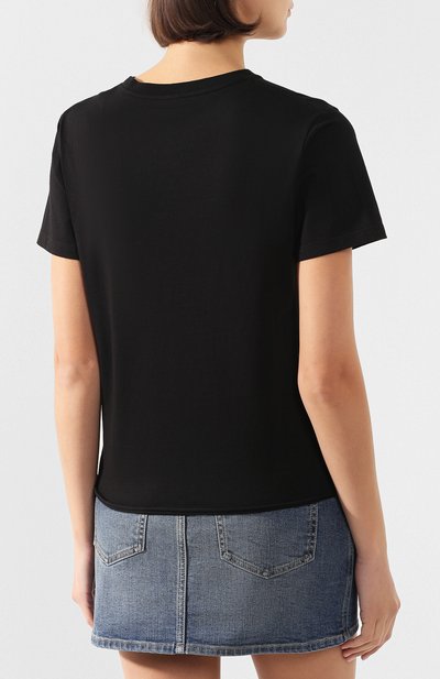 Хлопковая футболка SAINT LAURENT, арт. 614296/YBKL2, фото 4