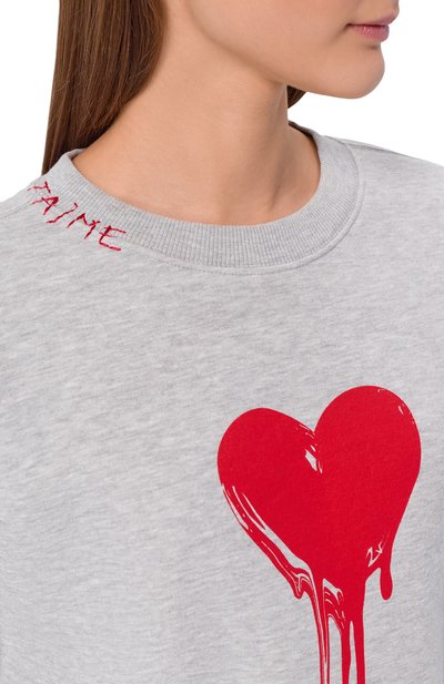 Хлопковый свитшот ZADIG AND VOLTAIRE, арт. JWSS00576, фото 5