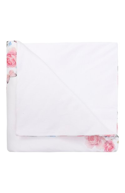 Хлопковое одеяло MONNALISA белого цвета по цене 12000 руб., арт. 35G002, фото 3 Хлопковое одеяло MONNALISA, арт. 35G002, фото 3