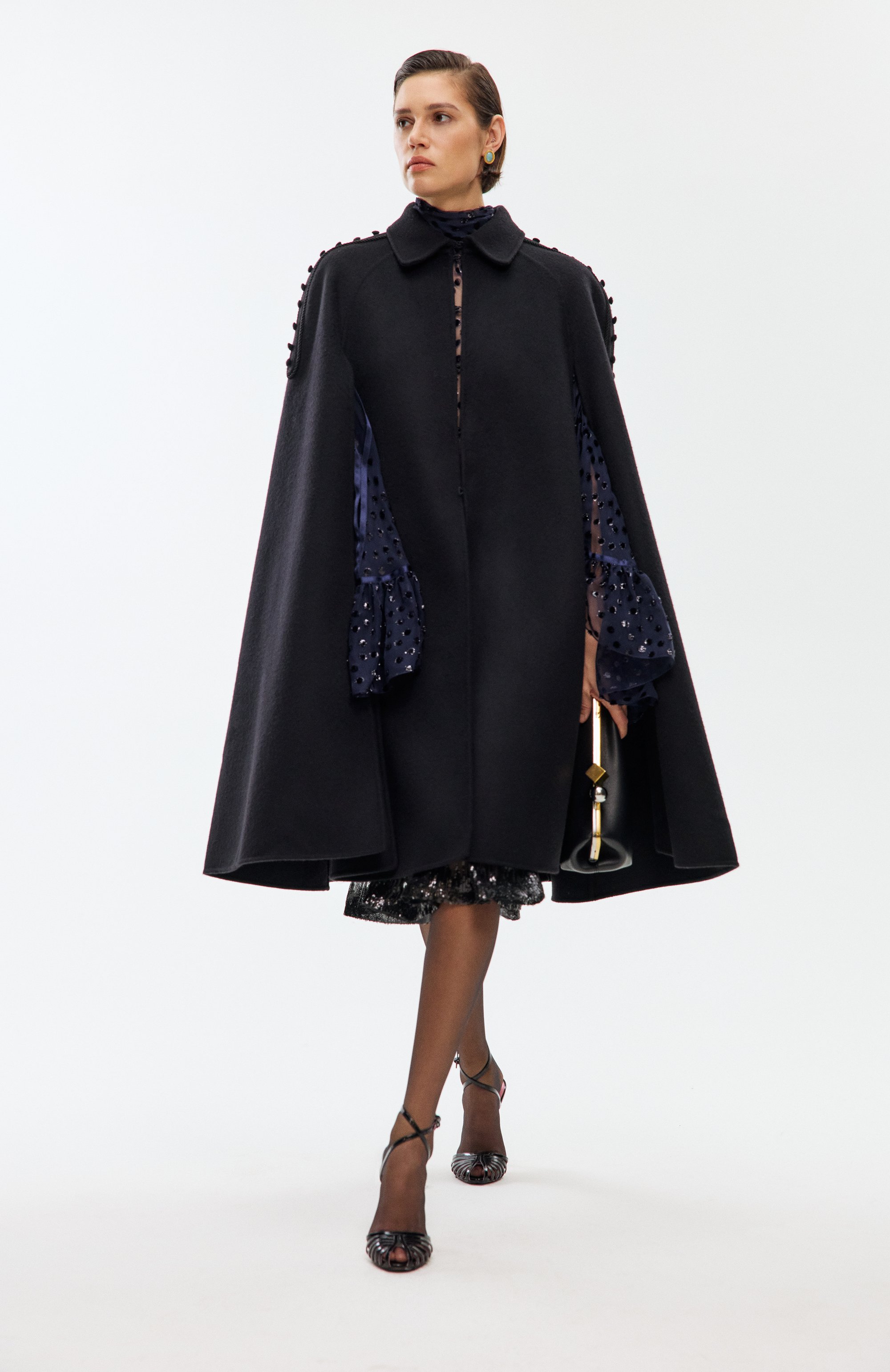 Шелковая блузка SAINT LAURENT, арт. 840792/Y631T, фото 6