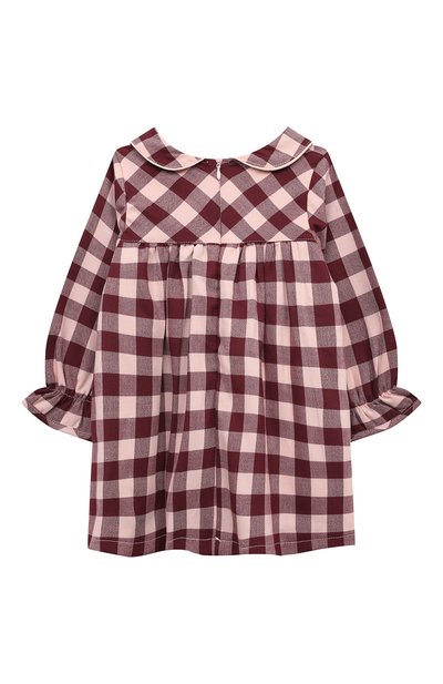 Хлопковое платье ZHANNA & ANNA бордового цвета по цене 8000 руб., арт. ZAOZ00000329, фото 2 Хлопковое платье ZHANNA & ANNA, арт. ZAOZ00000329, фото 2