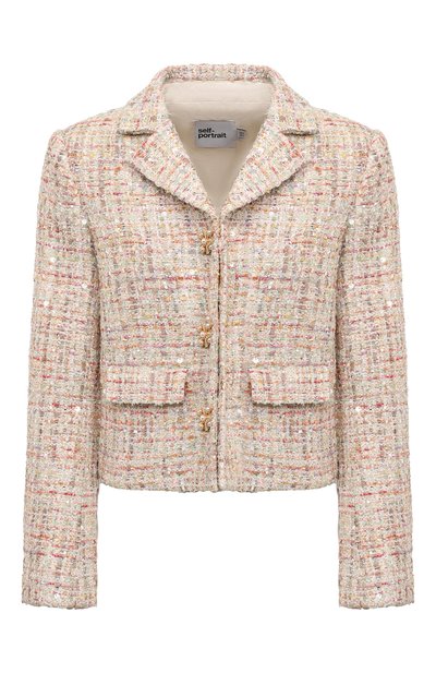 Твидовый жакет SELF-PORTRAIT, арт. PF24-110JA-C, фото 1