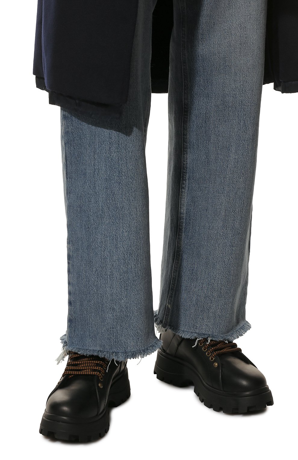 Кожаные ботинки MIU MIU, арт. 5T692C-3K10-F0002-D030, фото 3