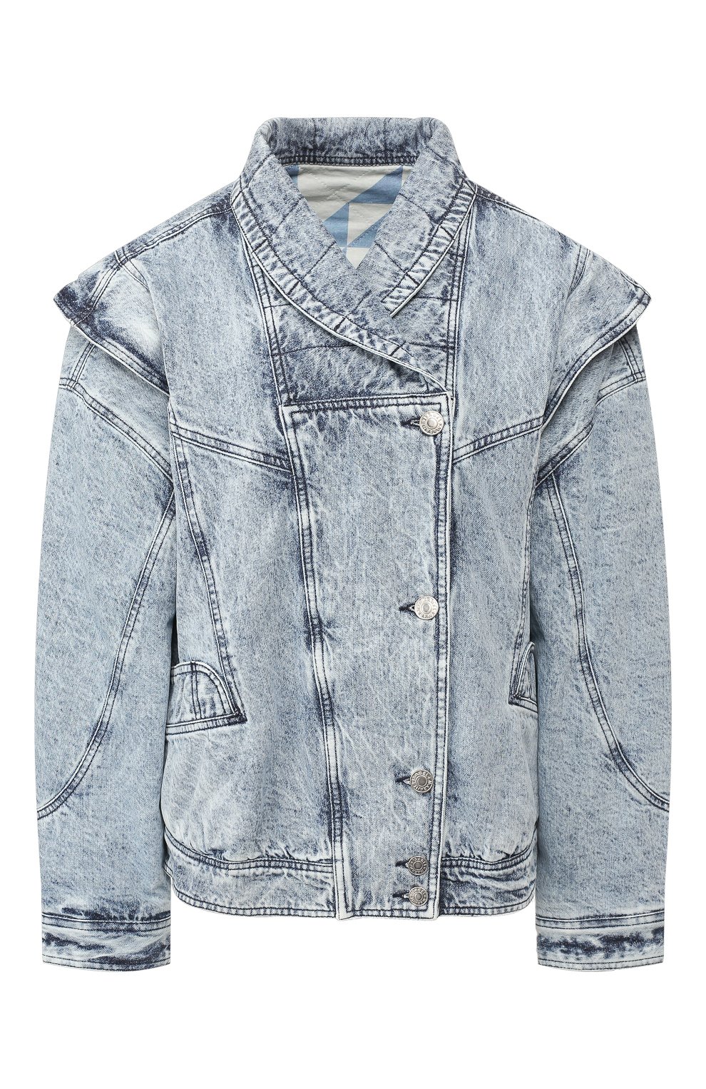 Джинсовая куртка ISABEL MARANT голубого цвета по цене 103000 руб., арт. VE0967-19E008I/RANY, фото 1 Джинсовая куртка ISABEL MARANT, арт. VE0967-19E008I/RANY, фото 1