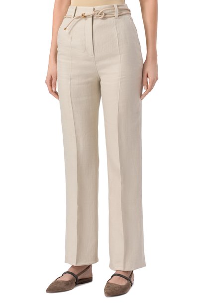 Льняные брюки AGNONA, арт. T70903/U3014, фото 3