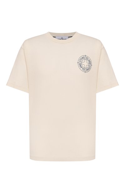 Мужская хлопковая футболка STONE ISLAND, арт. L1S152100001/S0284