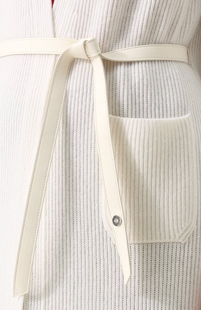 Однотонный кардиган с поясом из кашемира LORO PIANA, арт. FAG3561, фото 5