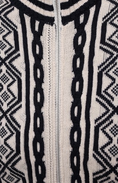 Шерстяной кардиган DRIES VAN NOTEN белого цвета по цене 72650 руб., арт. 202-11256-1700, фото 5 Шерстяной кардиган DRIES VAN NOTEN, арт. 202-11256-1700, фото 5