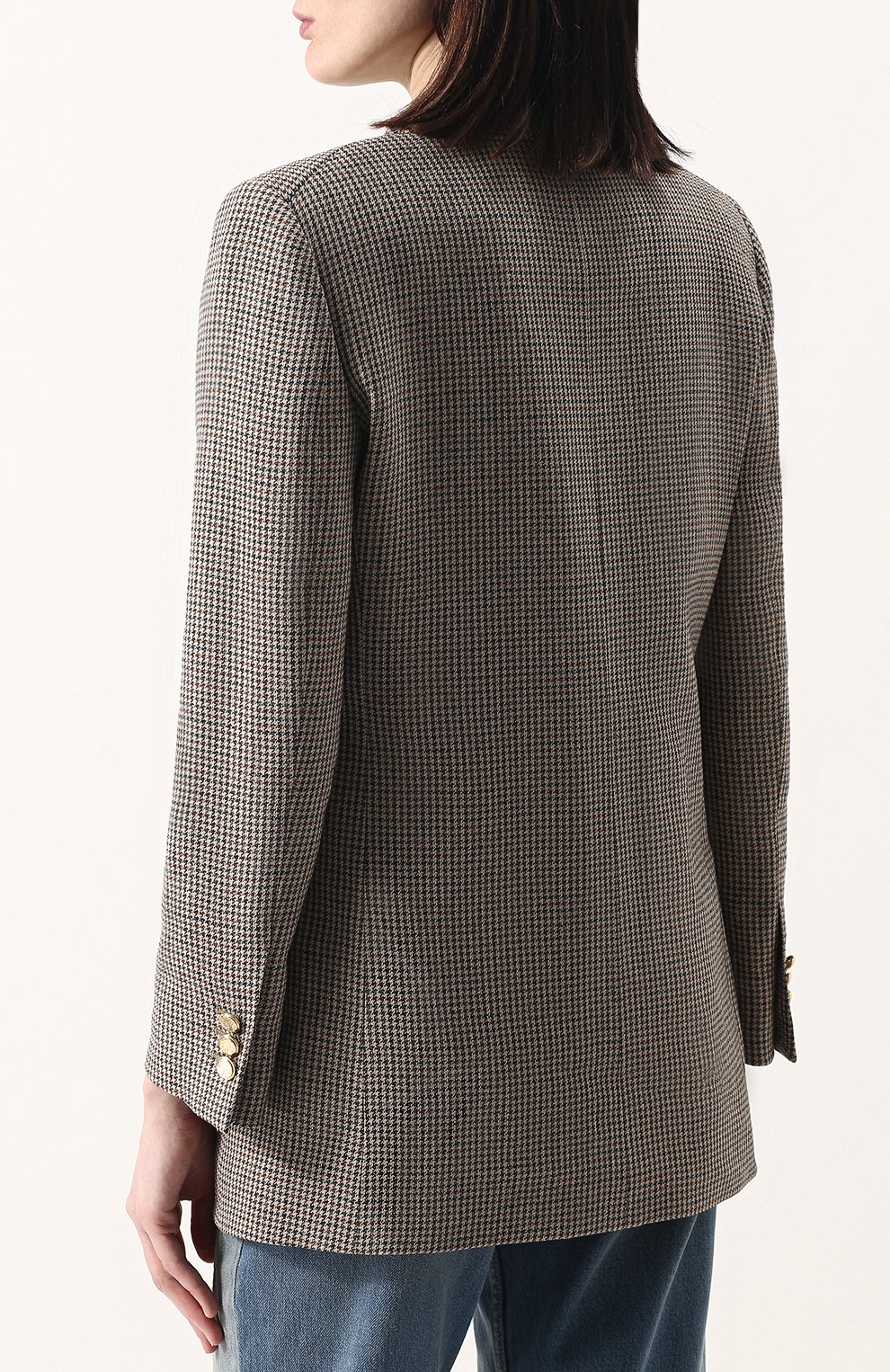 Льняной двубортный жакет GUCCI, арт. 519237/ZKL06, фото 4