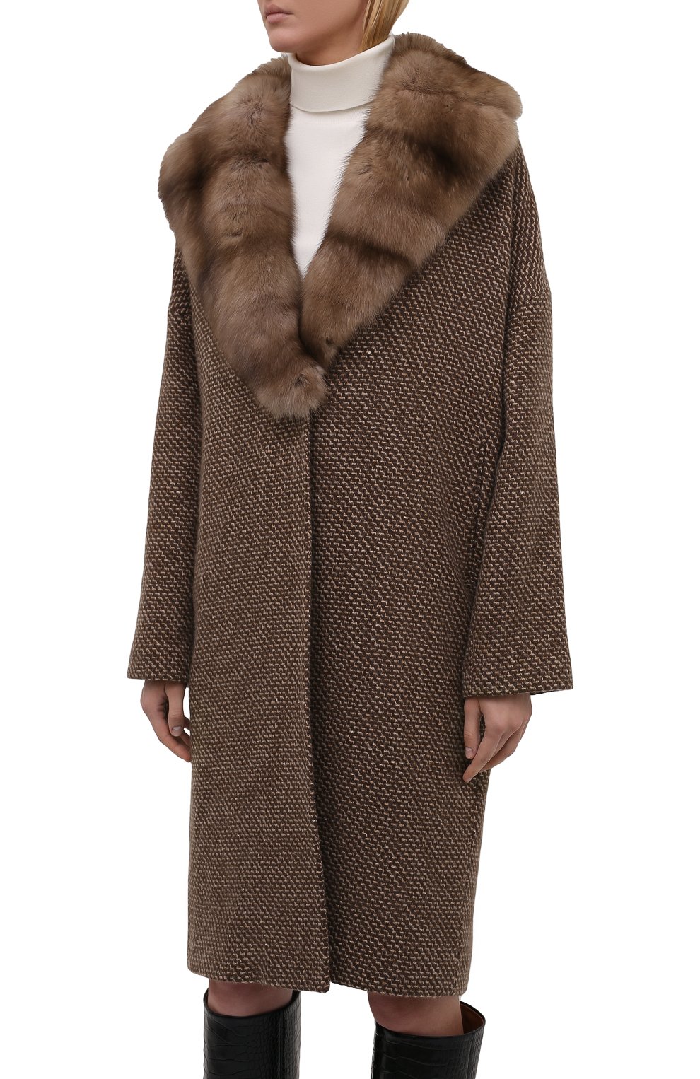 Кашемировое пальто KITON, арт. D50633K0581A, фото 3