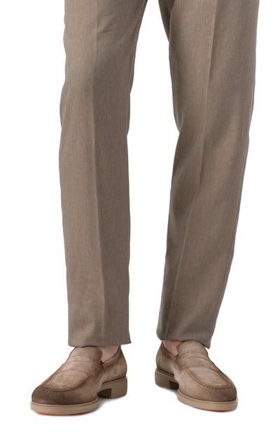 Замшевые лоферы easy on SANTONI, арт. MGEG18964TAUXGEX, фото 3