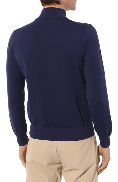 Хлопковый кардиган CANALI синего цвета по цене 52750 руб., арт. C0022/MK00145, фото 4 Хлопковый кардиган CANALI, арт. C0022/MK00145, фото 4